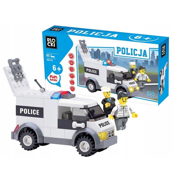 Klocki Blocki MyPolice auto policja 85 el