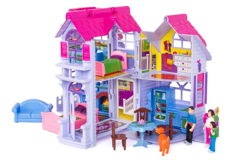 Domek dla lalek z mebelkami country house