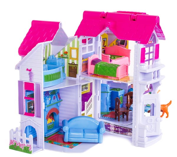 Domek dla lalek z mebelkami country house