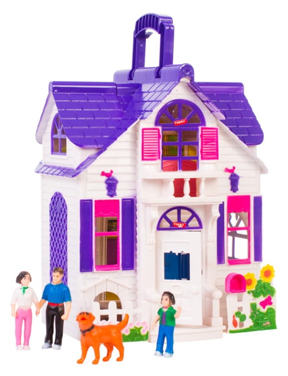 Domek dla lalek z mebelkami country house