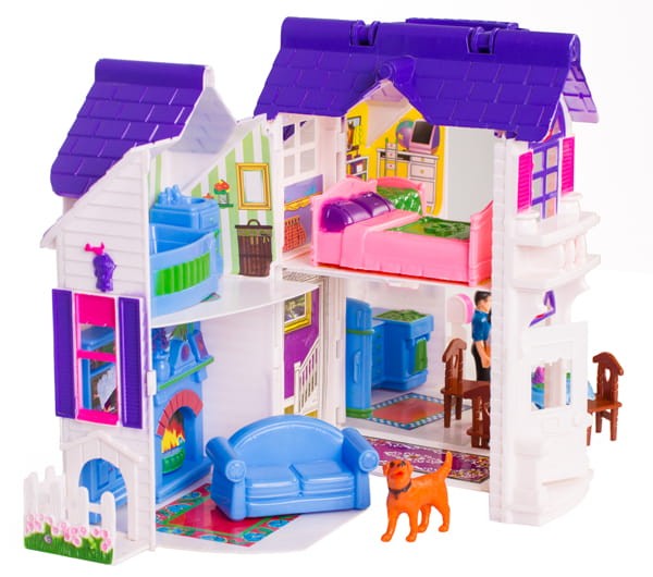 Domek dla lalek z mebelkami country house