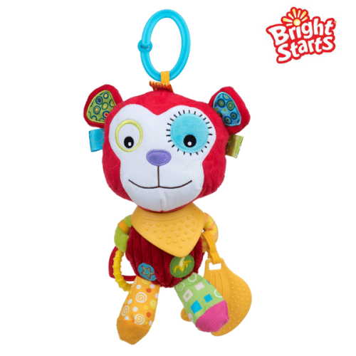 Bright starts zawieszka małpka Mila dla niemowląt