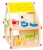 Drewniany domek dla lalek z mebelkami my villa + taras