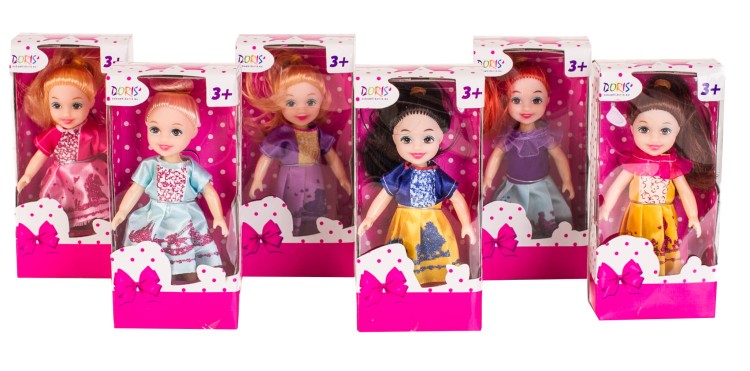 Lalka laleczka mini 6 kolorów