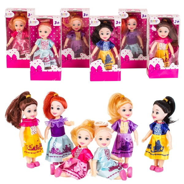 Lalka laleczka mini 6 kolorów