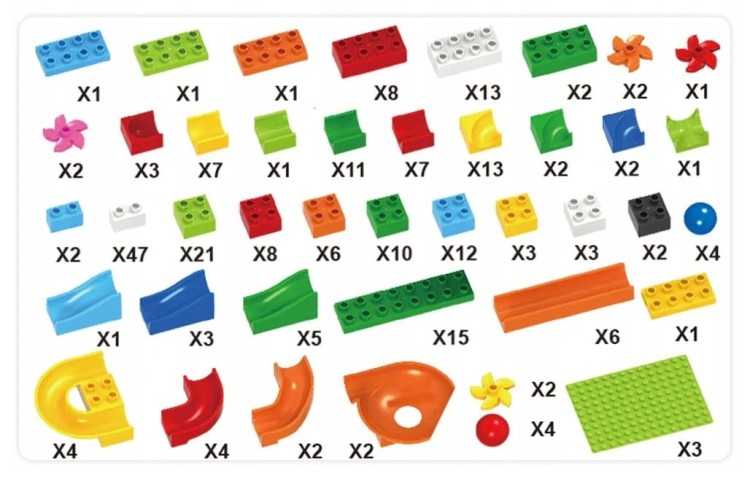 Tor kulkowy edukacyjny 248 elementów