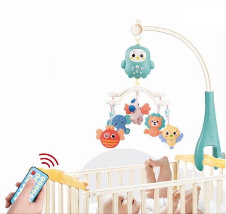 Karuzela pozytywka z melodyjkami na pilota dla niemowląt dzieci
