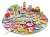 Drewniane rybki w wiaderku gra łowienie puzzle 3D