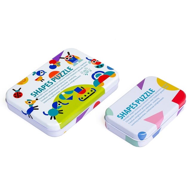 Zestaw montessori układanka puzzle drewniane 60 sztuk