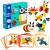 Drewniana układanka puzzle gra logiczna montessori