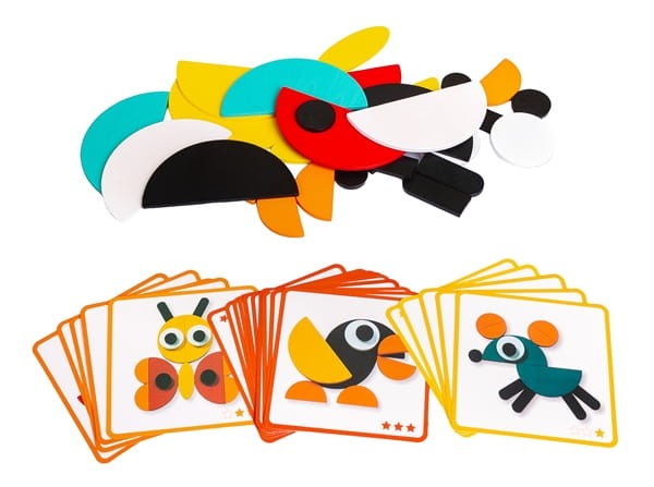 Drewniana układanka puzzle gra logiczna montessori