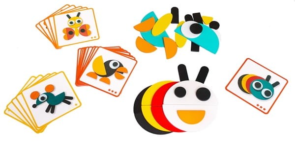 Drewniana układanka puzzle gra logiczna montessori