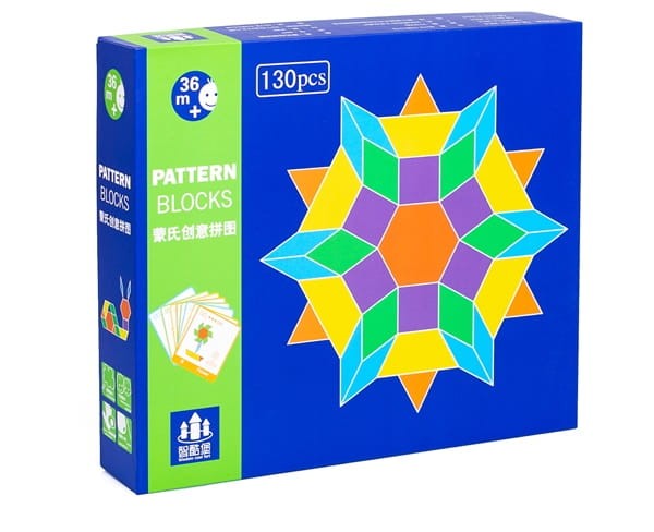 Drewniana układanka klocki puzzle montessori