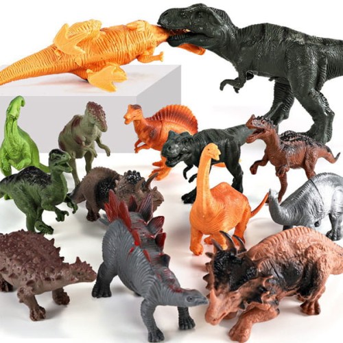 Zestaw figurek dinozaury 52 el z pudełkiem