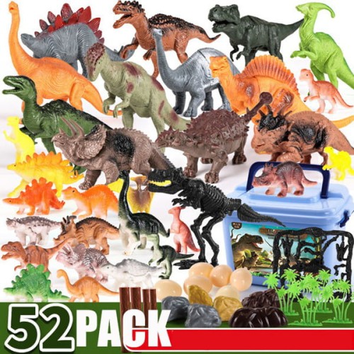 Zestaw figurek dinozaury 52 el z pudełkiem