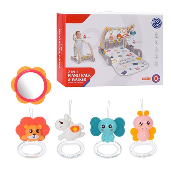 Chodzik pchacz z pianinkiem  Rack&walker 2w1 dla niemowląt