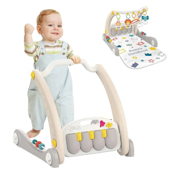 Chodzik pchacz z pianinkiem  Rack&walker 2w1 dla niemowląt