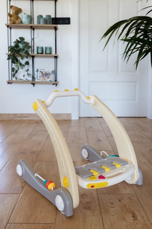 Chodzik pchacz z pianinkiem  Rack&walker 2w1 dla niemowląt
