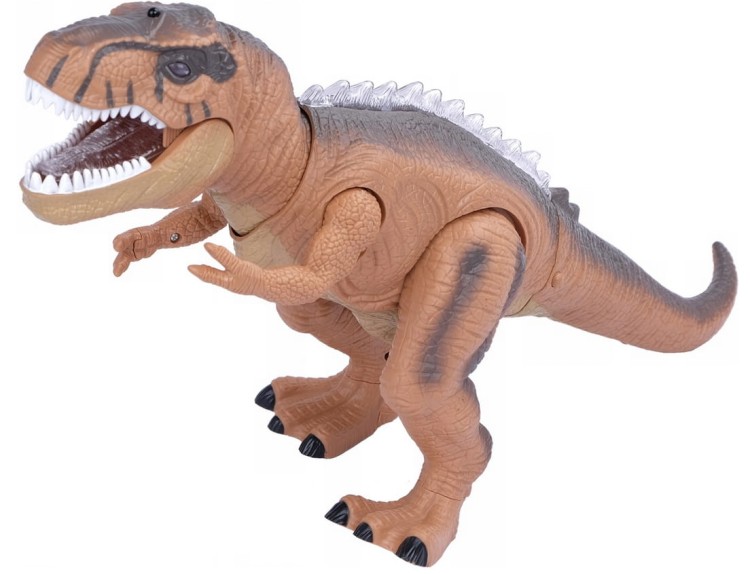 Duży dinozaur sterowany pilotem RC chodzi dźwięki led