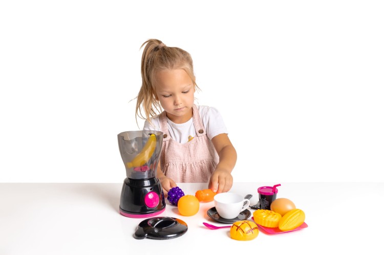 Blender na baterie z akcesoriami zestaw agd my little home