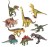 Zestaw figurek dinozaury 9 el. z akcesoriami + mata