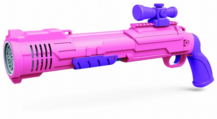 Duży automatyczny pistolet karabin na bańki mydle podświetlany