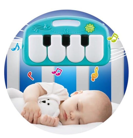 Mata edukacyjna interaktywna z pianinkiem 3w1