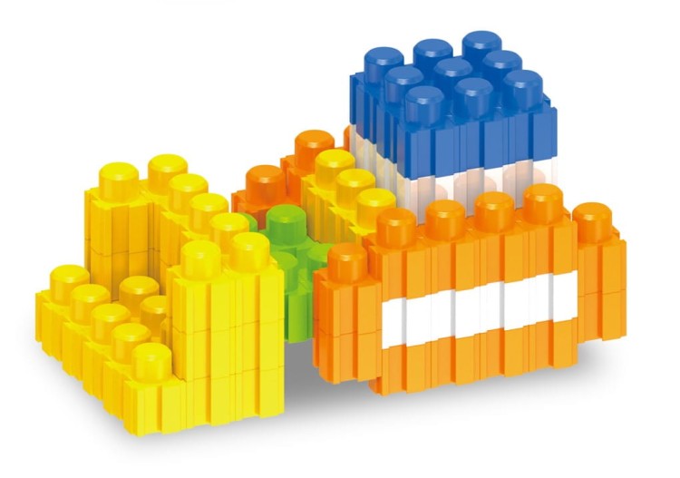Klocki konstrukcyjne edukacyjne 168 elementów