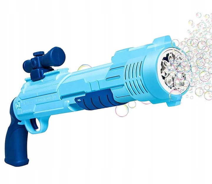 Duży automatyczny pistolet karabin na bańki mydle podświetlany