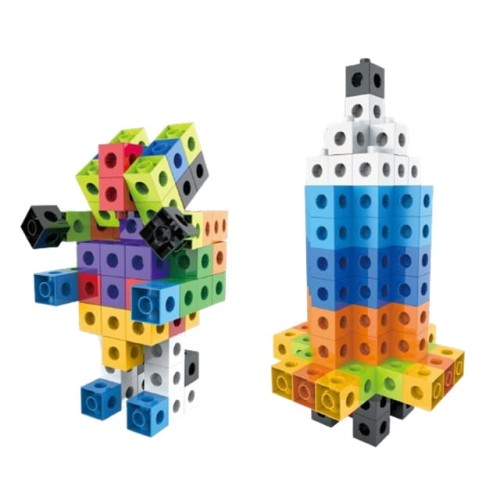 Klocki konstrukcyjne 3D sześciany 150 el.