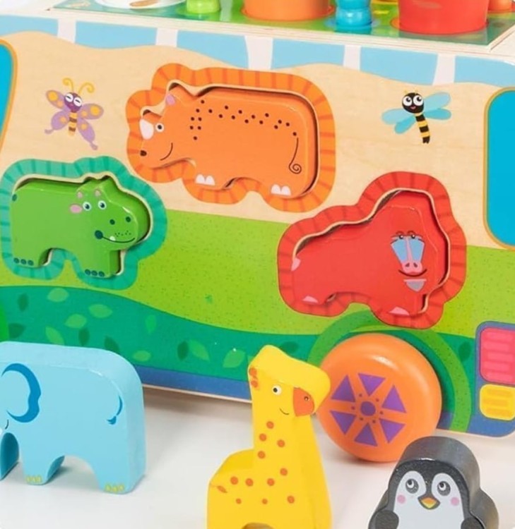 Montessori sorter klocków auto złap robaczka układanka robaczki marchewki zwierzęta