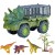 Duża ciężarówka dinozaur auto samochód tir transport dinozaurów