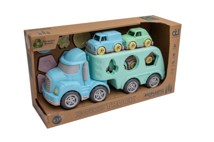 Laweta ciężarówka auto + 4 auta BIOplastik