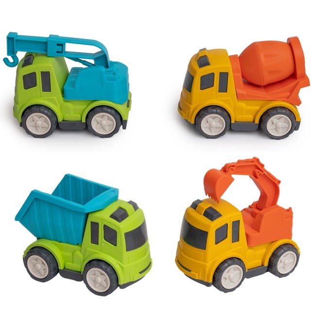 Zestaw 2 pojazdy autka budowlane z BIOplastik