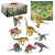 Zestaw figurek dinozaury 9 el. z akcesoriami + mata