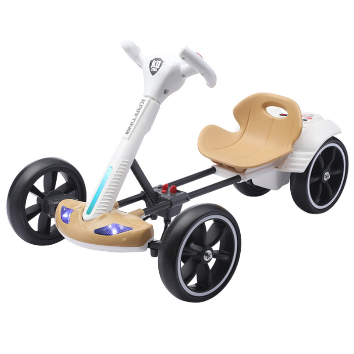 Elektryczny Gokart sterowany pilotem - światła, biegi, przód, tył