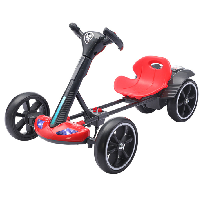 Elektryczny Gokart sterowany pilotem - światła, biegi, przód, tył