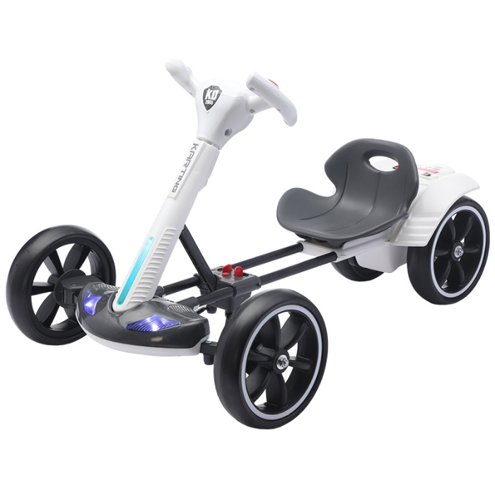 Elektryczny Gokart sterowany pilotem - światła, biegi, przód, tył