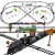 Dymiąca kolejka z torami Rail King sterowana pilotem