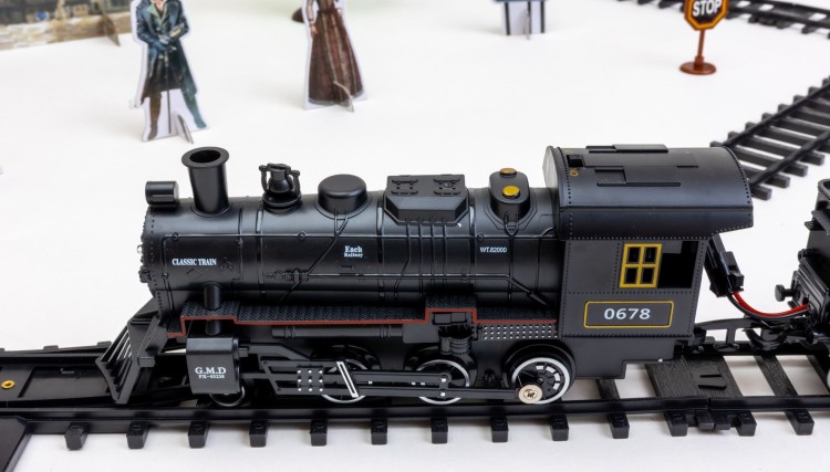Dymiąca kolejka z torami Rail King sterowana pilotem