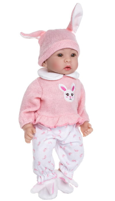 Lalka Pola bobas w śpioszkach 40 cm butelki pieluszki