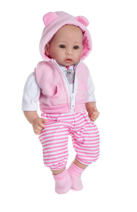 Lalka Pola bobas w śpioszkach 40 cm butelki pieluszki