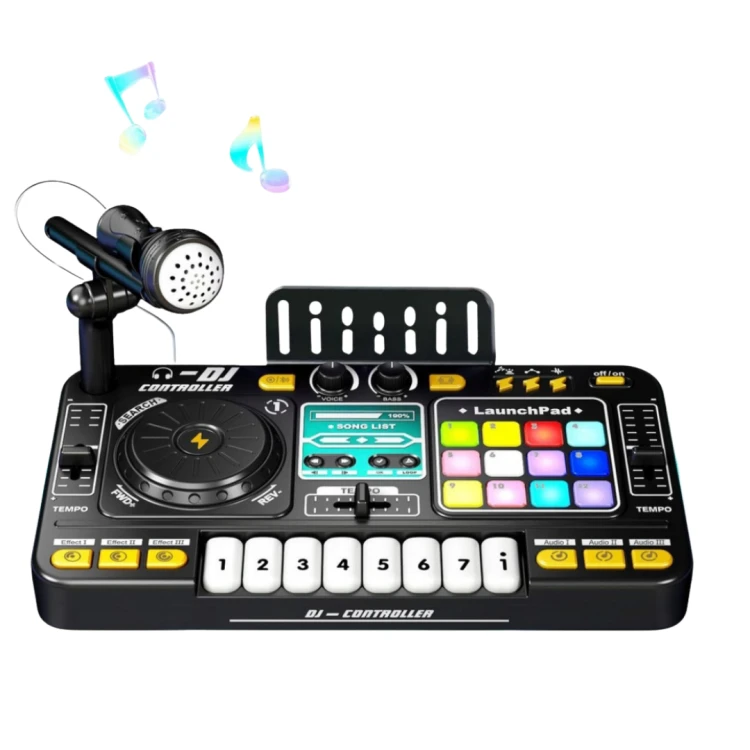 konsola dj z mikrofonem led bluetooth