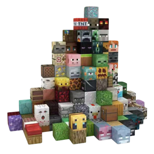 Klocki magnetyczne sześciany 3D pixele w walizce