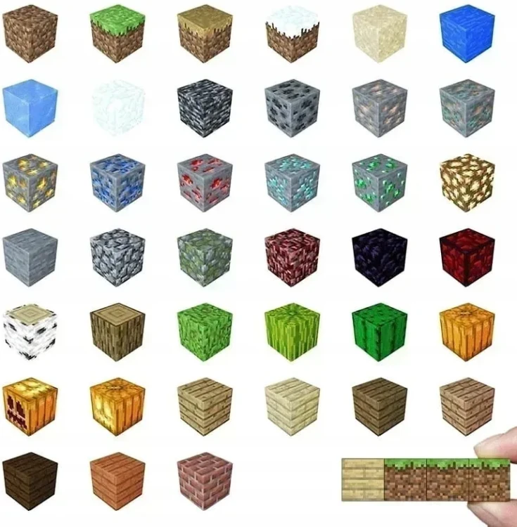 Klocki-Magnetyczne-Konstrukcyjne-dla-dzieci-Minecraft-Szesciany-150-szt-