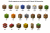 Klocki magnetyczne sześciany kostki 3D pixele 300 elementów