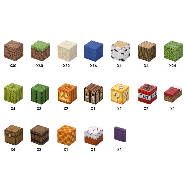 Klocki magnetyczne sześciany kostki 3D pixele 200 elementów