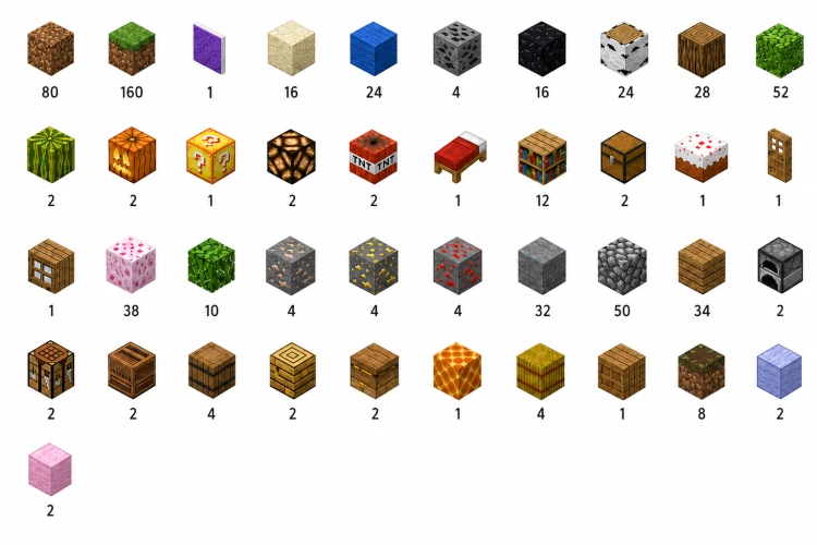 Klocki magnetyczne sześciany kostki 3D pixele XXL 640 elementów